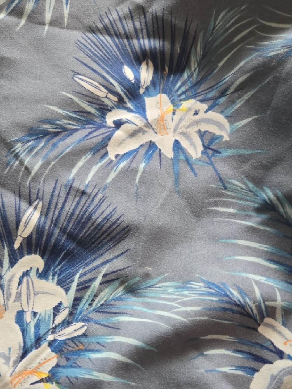 Haggar Blue Swim Trunks with Blue Floral Accent - Picture 6 of 6